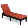 Costway Patio Lounge Chair Recliner Chair with 3-Position Adjustable Backrest & Cushion Blue/Gray/Orange/Red/White - 2 of 3