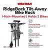 Yakima RidgeBack Tilt Away Hitch Bike Rack Carries Up to 2 Bikes, Fits 1.25 and 2 Inch Hitch Receiver for Cars, SUVs, and Trucks, Black - 3 of 4