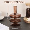 Unique Bargains Ceramics Minimalist Modern Decorative Vase Brown - 2 of 4