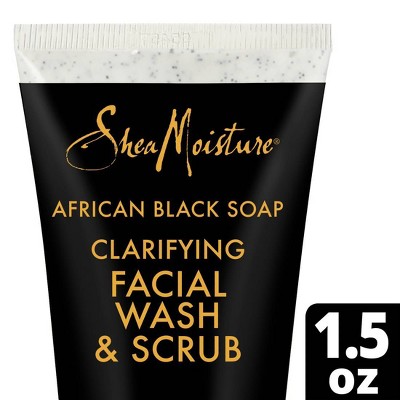 SheaMoisture African Black Soap Clarifying Facial Wash & Scrub