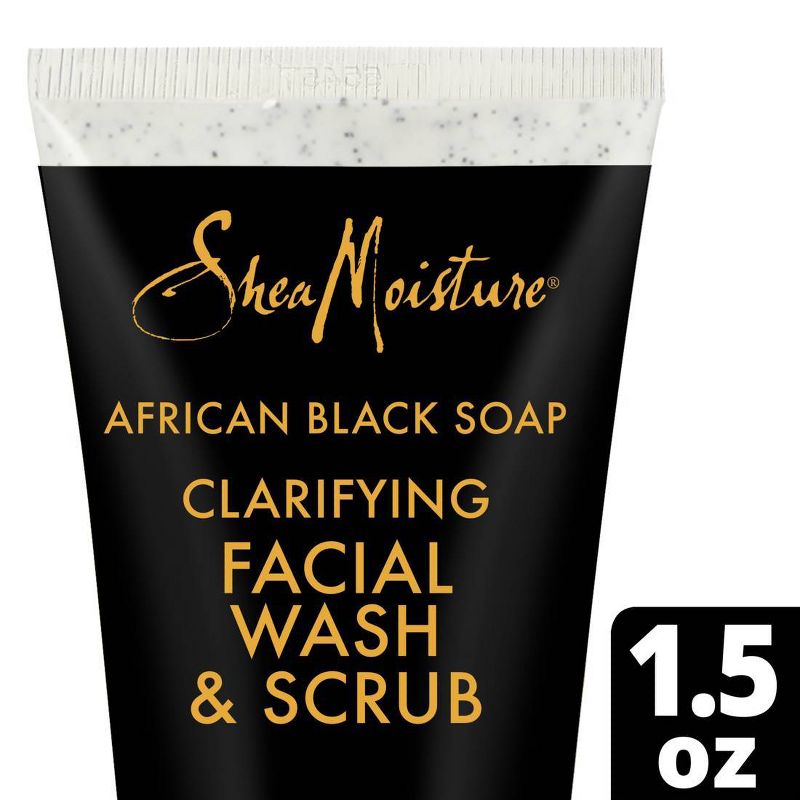 SheaMoisture African Black Soap Clarifying Facial Wash & Scrub, 1 of 11