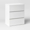 3 Drawer Modular Dresser Chest White - Room Essentials™: Laminate Finish, Particle Board Frame, Modern Style - 2 of 4