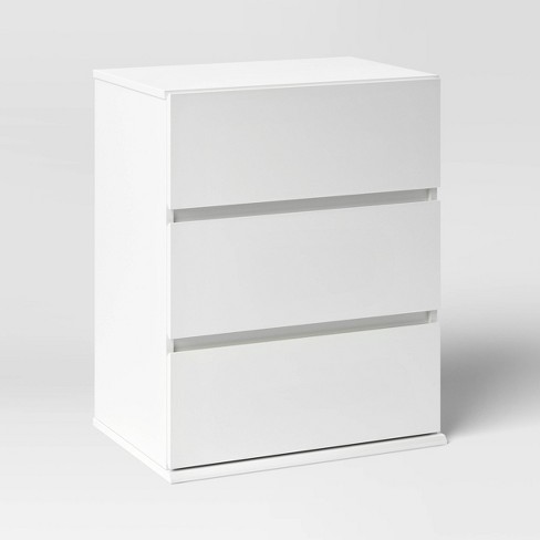 3 drawer store modular chest white