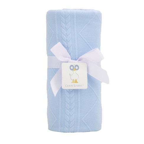 Goosewaddle Blue Baby Blanket Target