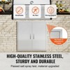 VEVOR BBQ Access Door, 31W x 31H Inch Double Outdoor Kitchen Door, Stainless Steel Flush Mount Door, Wall Vertical Door with Handles - 4 of 4
