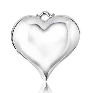 Gloria Duchin Puff Silvertone Metal Heart - 1 of 2