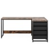 Sapphtopaz L-Shaped Computer Desk with 4 Drawers Reversible Corner Computer Desk with File Cabinets Writing Desk for Home Office, Bedroom - 2 of 4