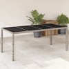 vidaXL Garden Table Set of 4 Light Grey - 2 of 4