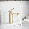 PROOX Single Handle Single Hole Bathroom Faucet with Brass Deckplate and Drain Assembly - 4 of 4