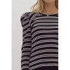 Women's This Is The Life Striped Knit Top - entro - 4 of 4