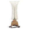 Glass Accent Lamp Uplight Set of 2 Gold - Olivia & May: Brass Base, Inverted Bell Shade, No Assembly Required - 4 of 4