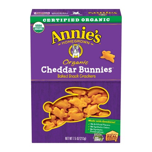 cheddar bunnies annie crackers 5oz snack baked target