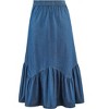 Collections Etc Flounce Hem Denim Skirt - 3 of 4