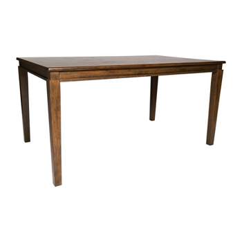 Merrick Lane Wooden Dining Table with Tapered Legs