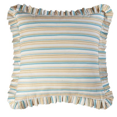 C&F Home 26" x 26" Natural Shells Stripe Euro Sham