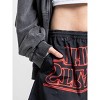 Stranger Things Upside Down Starry Logo Adult Black Lounge Shorts - 4 of 4