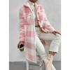 Women's Katie faux-shearling Plaid Midi Coat - Miss Sparkling - 4 of 4