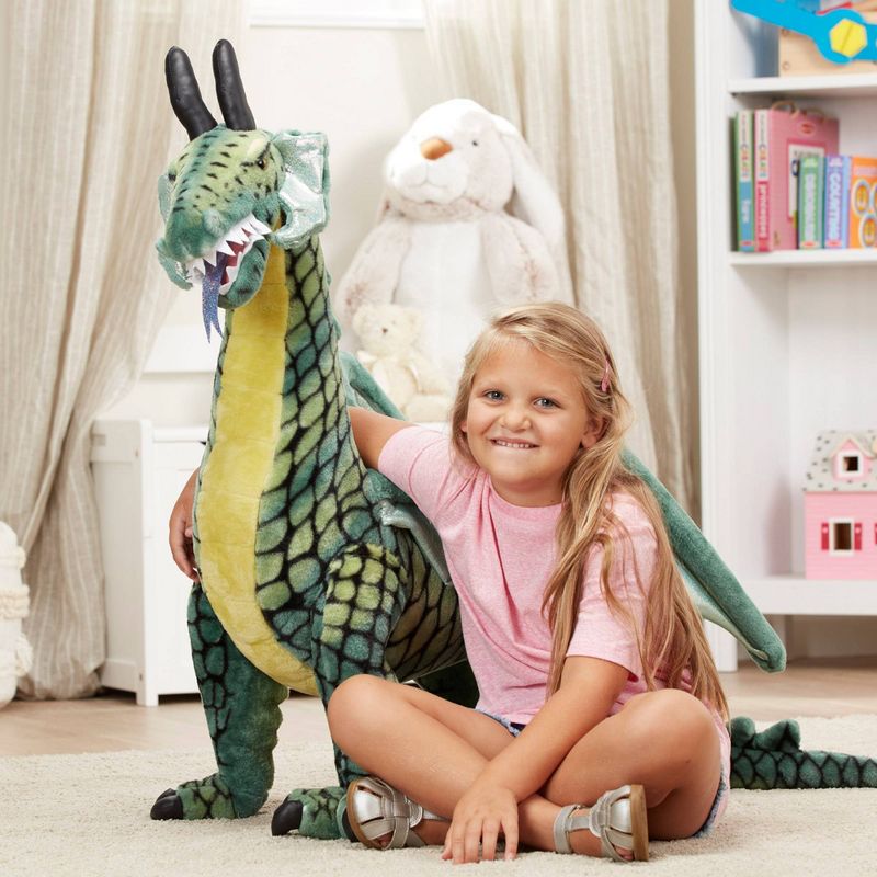 Melissa &#38; Doug Winged Dragon Stuffed Animal Toy, 3 of 10