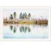 HomeRoots Lake Reflections White Framed Print Wall Art - 4 of 4