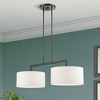 Livex Lighting Meridian 2 - Light Chandelier in  Black Chrome - 3 of 4