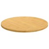 vidaXL Table Top Ø15.7"x0.6" Bamboo - 2 of 4