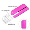 Unique Bargains Aluminium Lightweight Backpack Identifier Card Travel Luggage Tag 5 Pcs - 3 of 3