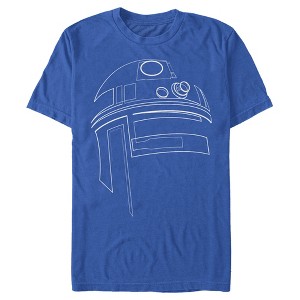 Men's Star Wars R2-D2 Outline T-Shirt - 1 of 4