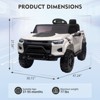 Coucheta 24V 2-Seater Kids Electric Ride On Truck, Car with Remote Control, LED Lights, Bluetooth/Music, Battery Display for Boys, Girls - 3 of 4