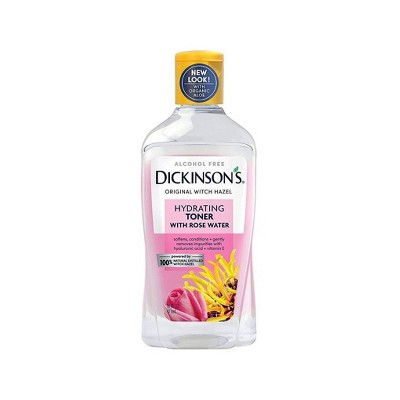 Dickinson's Enhanced Witch Hazel with Rosewater Alcohol-Free 98% Natural Formula Hydrating Toner - 16 fl oz