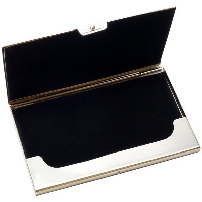 Speert Elegant Business Card Holder 9331B|Elegant Design|Durably Crafted in Metal|Decorative Top Decor|3.75" x 2.25" x 0.20"