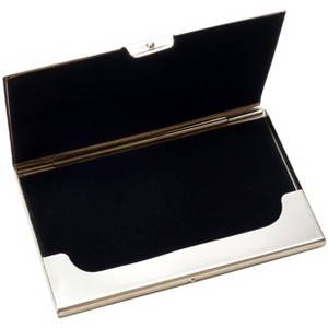 Speert Elegant Business Card Holder 9331B|Elegant Design|Durably Crafted in Metal|Decorative Top Decor|3.75" x 2.25" x 0.20" - 1 of 1