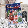 North Pole Magic Christmas House Flag Santa Sleigh Reindeer 28" x 40" Briarwood Lane - 4 of 4