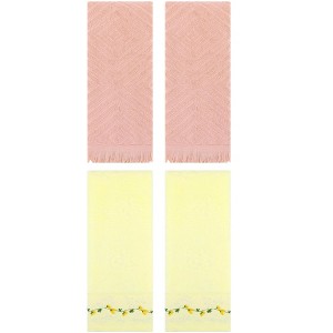 REGALWOVEN 4 Pcs Soft Absorbent Decorative Hand Towel for Bathroom, Kitchen 13" x 29" - 1 of 4