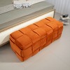 Fabric Upholstered Storage Ottoman with Safe Hinge, Bedroom and Living Room End Bench, Padded Entryway Footrest - 2 of 4