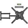 HOELLL Full Motion TV Wall Mount for 26-55 Inch LED TVs Monitors Swivel Tilt Articulating Arms VESA 400x400 77lbs Capacity - 2 of 4