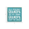Slickblue Pickleball Grandpa Wood Sign – Funny 7x7 Rustic Wall Décor – Cooler Than Normal Grandpa, Color Options - 3 of 3