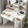 Makeup Vanity Desk with Mirror & Light - 3 of 4