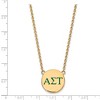 Black Bow Jewelry 14k Yellow Gold Plated Sterling Silver Alpha Sigma Tau Greek Life Necklace 18 Inch - 3 of 4