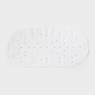 17"x36" Rounded Bath Mat White - Room Essentials™