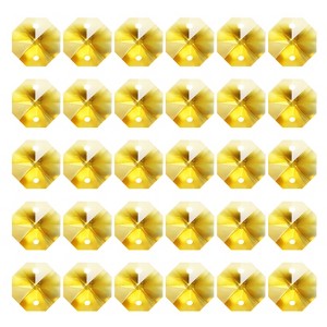 Unique Bargains Crystal Pendants Octagon Beads for DIY Lamp Arts Crafts Decoration 30 Pcs - 1 of 4