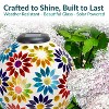 Sunnydaze Glass Mosaic Garden Gazing Globe with Solar Light - 10" - Blue - 2 of 4