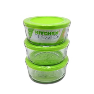 Kitchen Classics 4 cups Clear Food Storage Container Set 3 pk (Case of 3) - 1 of 1