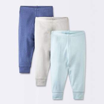 Baby Boys' 3pk Cotton Pants - Cloud Island™ Blue