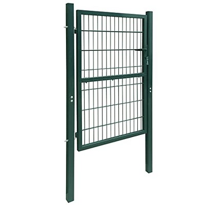 vidaXL 2D Fence Gate (Single) Green 41.7"x90.6"