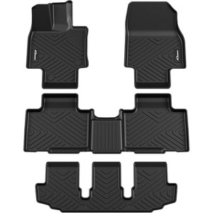 Floor Mats for 2020-2025 Toyota Highlander (LE, Limited, Platinum, XLE), TPE All Weather Custom Fit Highlander Floor Liner, Fit 3 Row Full Set - 1 of 4