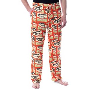 Seven Times Six Maruchan Men's Ramen Noodles Soup Chicken Flavor Allover Sleep Pajama Pants Orange - 1 of 4