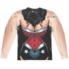 Men's Jla Wonder 52 (Front Back Print) Long Sleeve Costume T-Shirt - 3 of 4