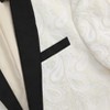 Men's Shawl Collar Tuxedo Suit Color Block Formal Blazer with Pocket Wedding Dinner Jacket - 4 of 4