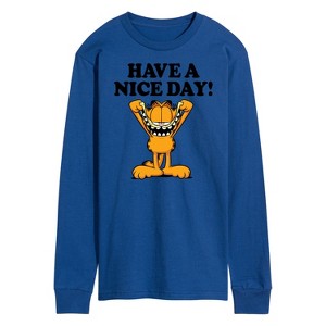 Men's - Garfield - Have A Nice Day Long Sleeve Graphic T-Shirt - 1 of 4