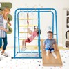 Costway 6-in-1 Indoor Jungle Gym with Slide Swing Monkey Bars Climbing Ladder Rope Wall - 2 of 4